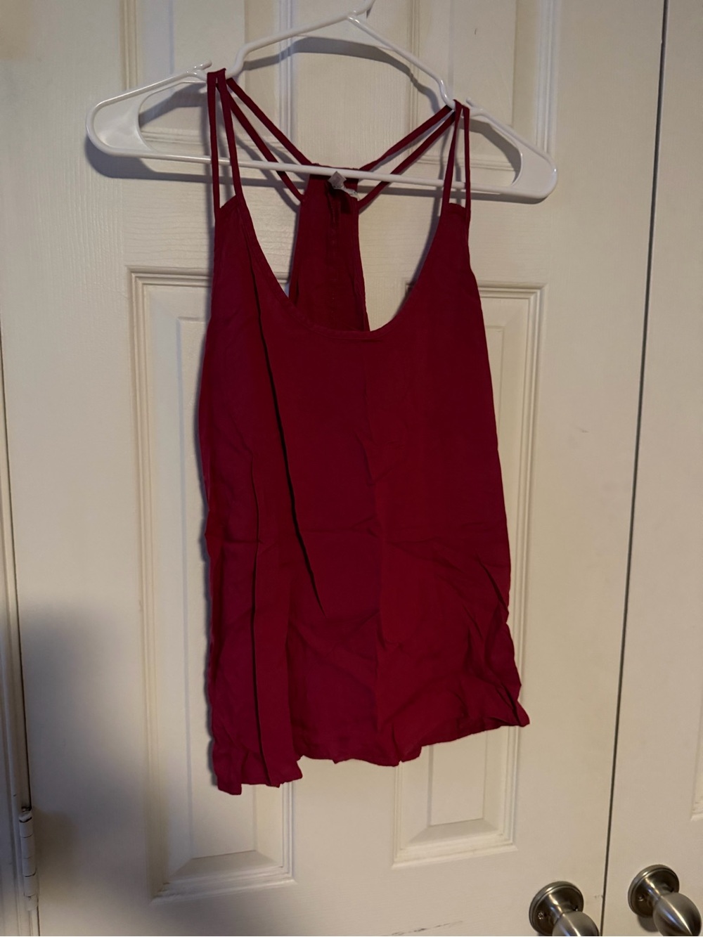 Mudd Women's Strappy Tank Top in Berry